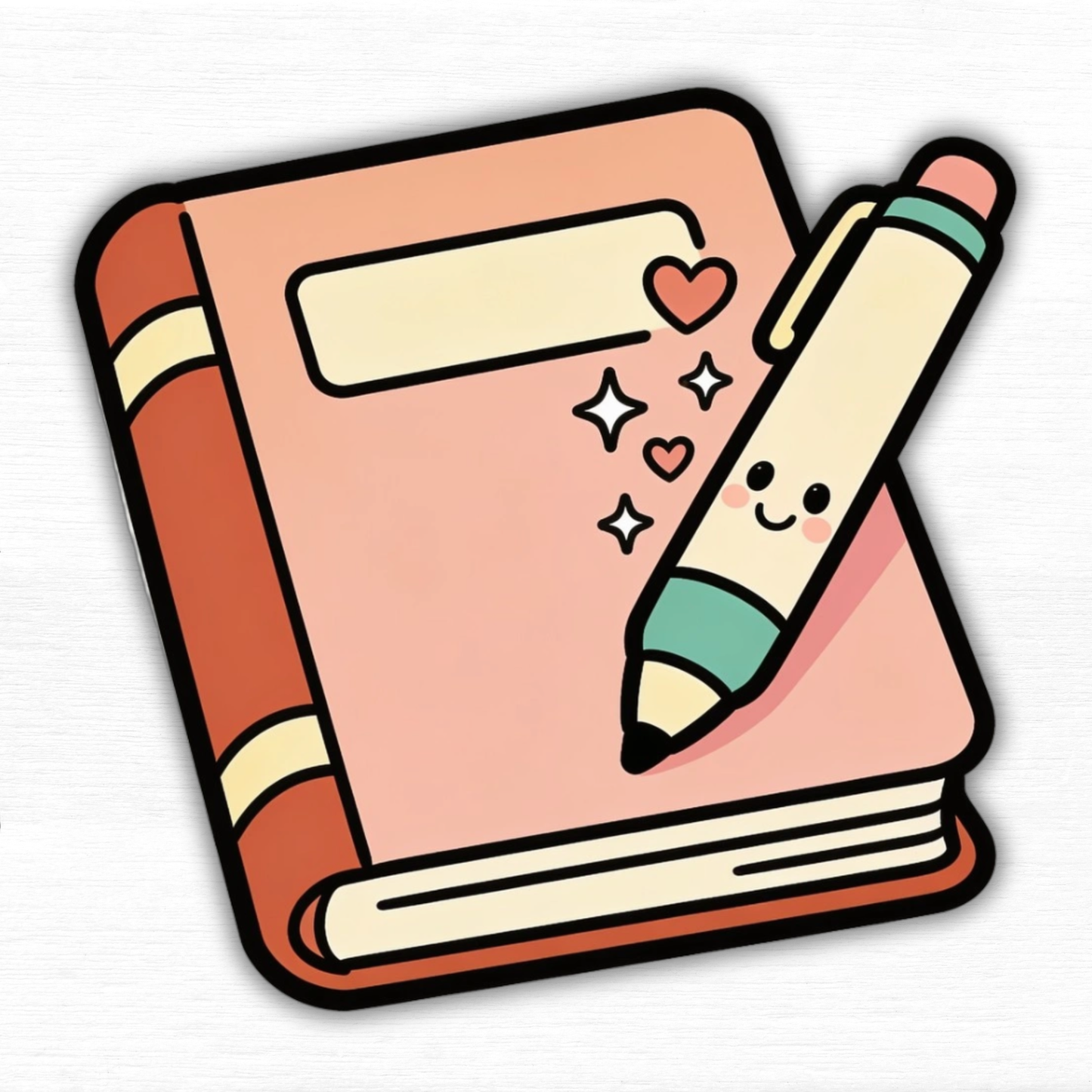 Journal It Out – Kawaii Wellness Vinyl Sticker