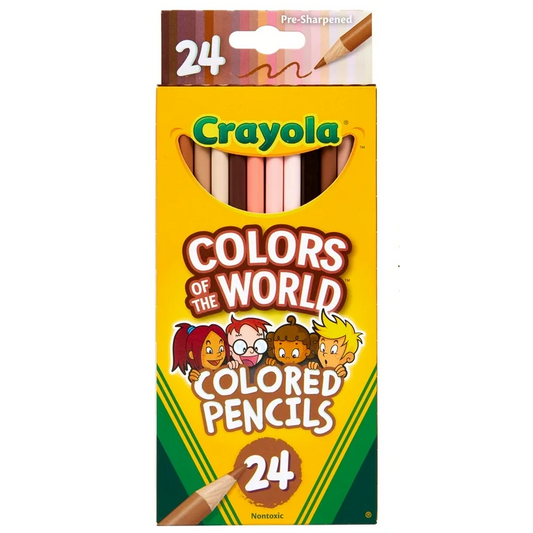 Crayola 24ct Colors of the World Colored Pencils (Skin Tone Shades)