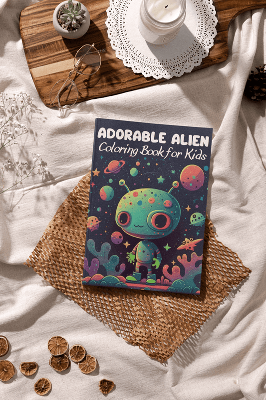 Adorable Alien Coloring Book for Kids - Harris Creative Designs