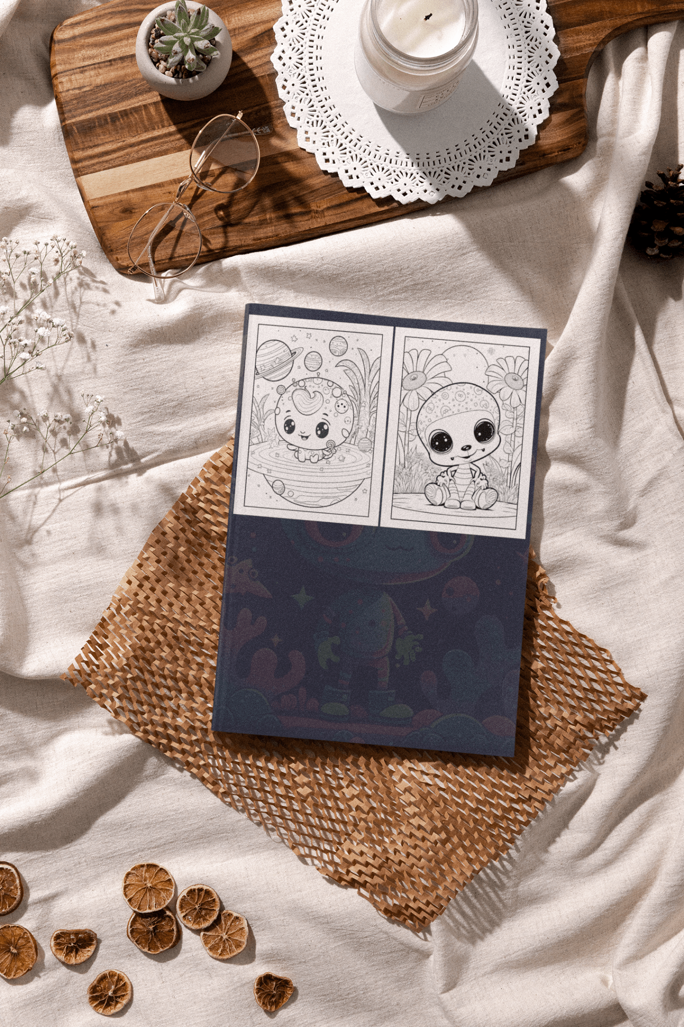 Adorable Alien Coloring Book for Kids - Harris Creative Designs