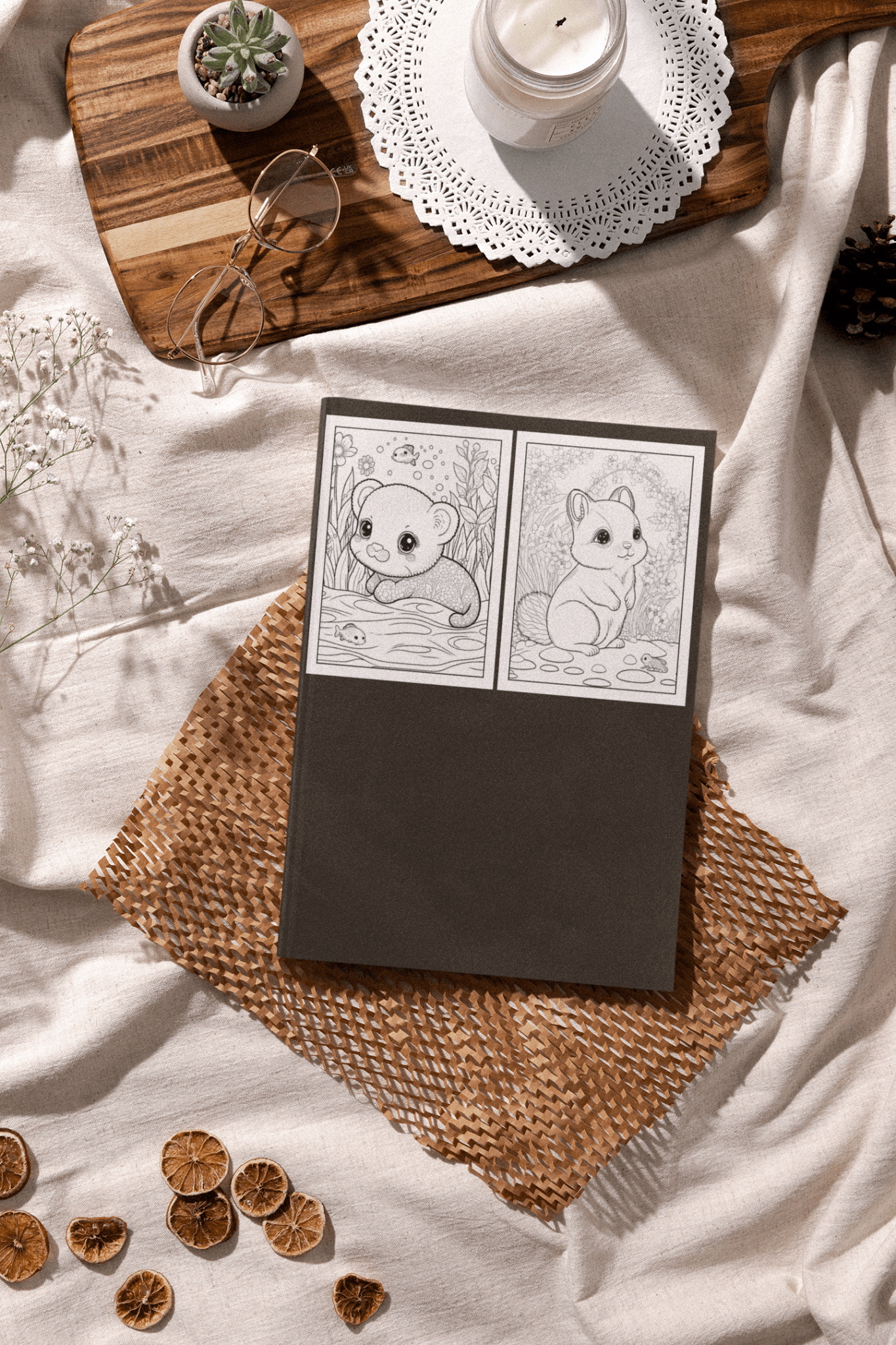 Adorable Animals Coloring Book - Harris Creative Designs