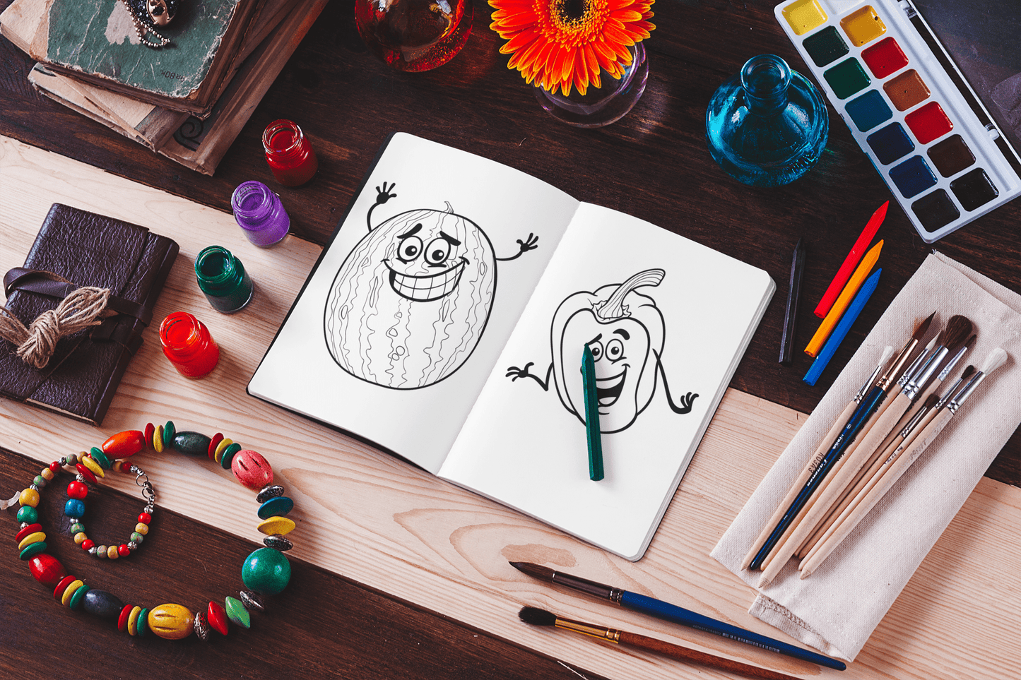 Cute Fruits & Vegetables - Harris Creative Designs