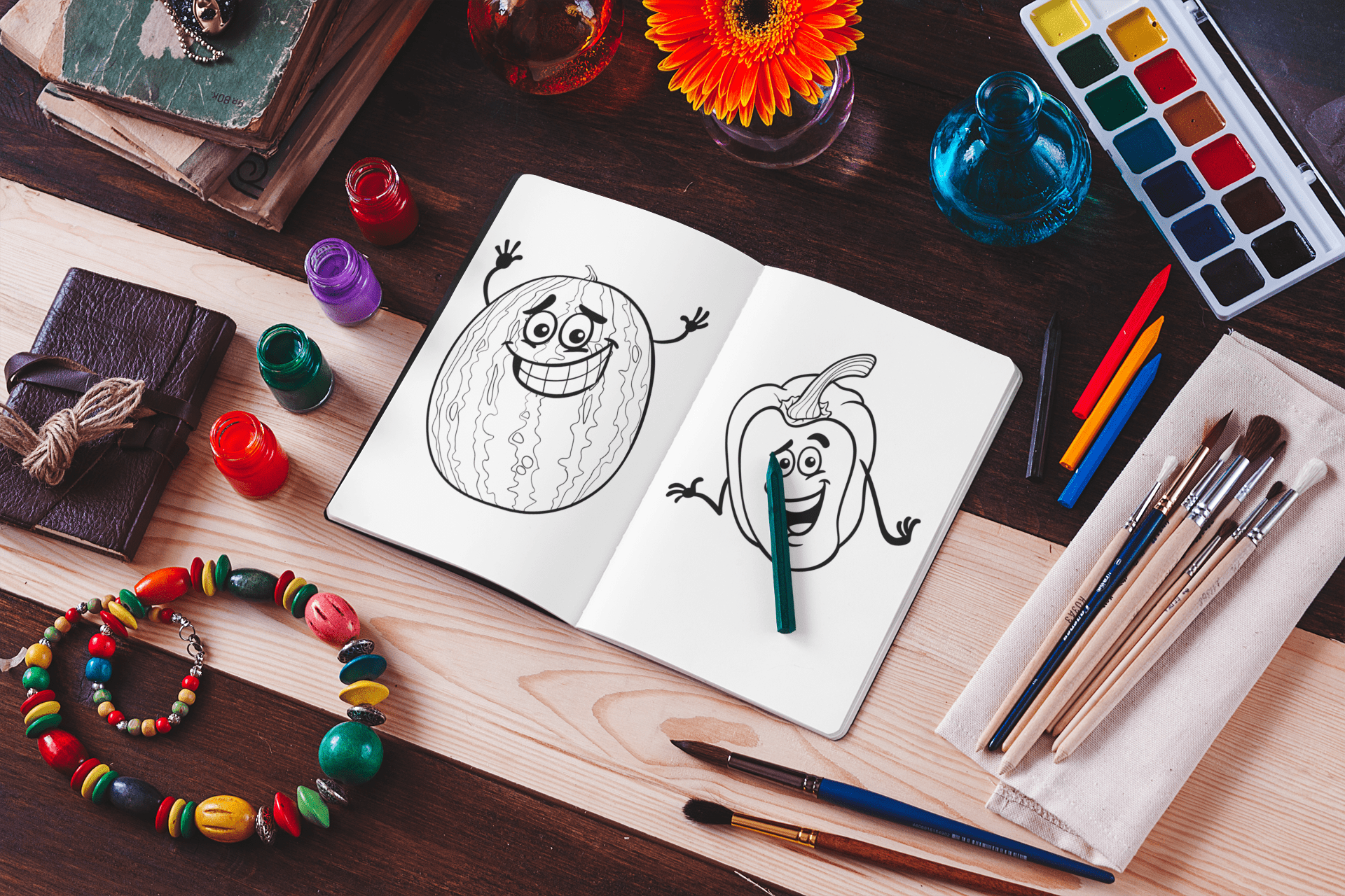 Cute Fruits & Vegetables - Harris Creative Designs