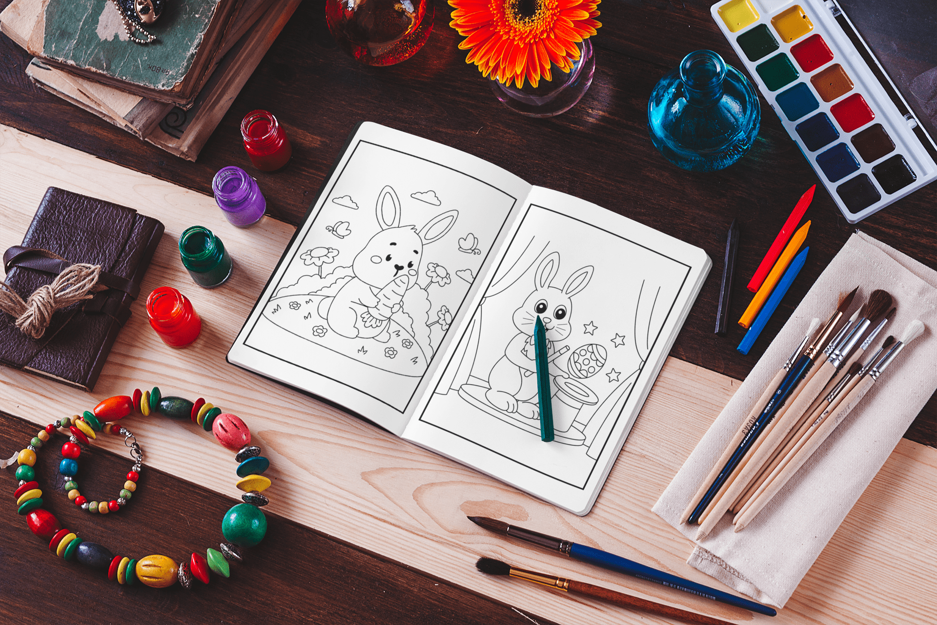 Easter Coloring Book for Kids and Toddlers - Harris Creative Designs