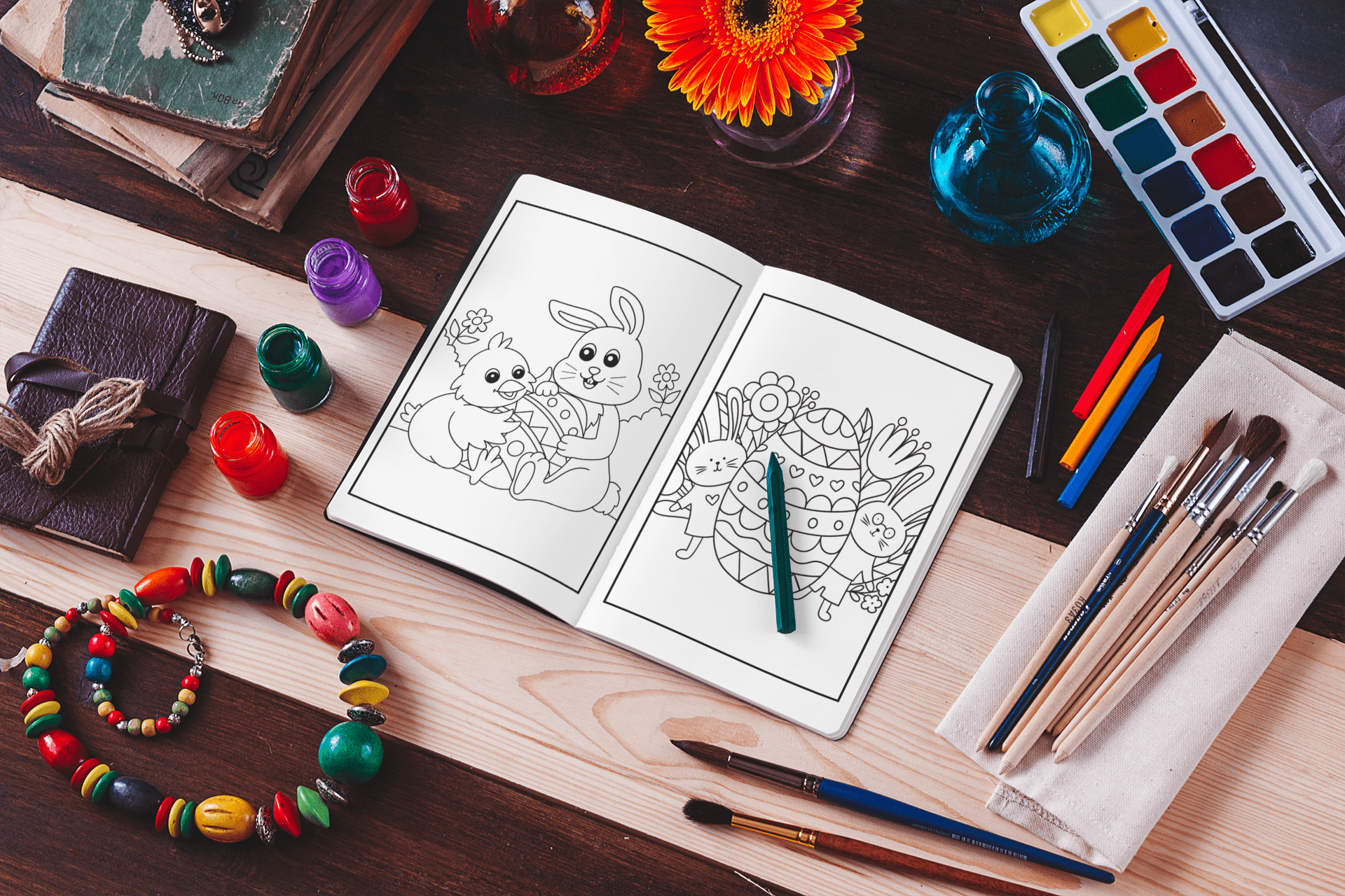 Easter Coloring Book for Kids and Toddlers - Harris Creative Designs