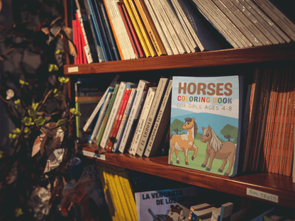 Horses Coloring Book for Girls - Harris Creative Designs