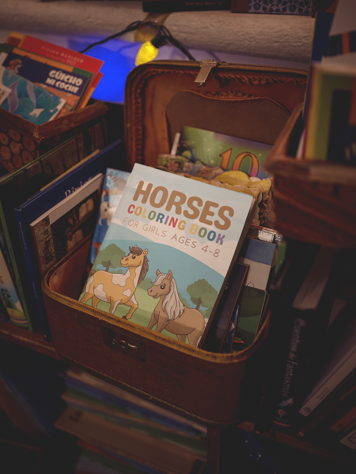 Horses Coloring Book for Girls - Harris Creative Designs