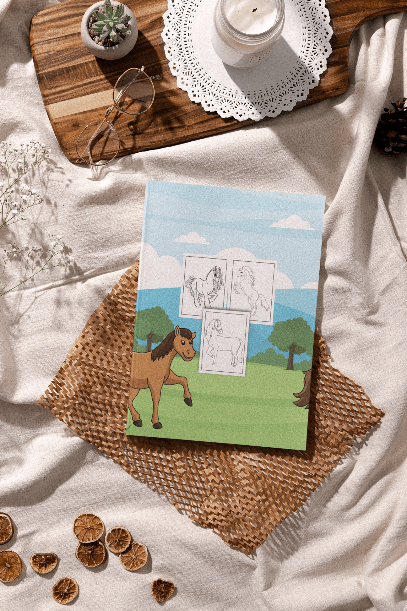 Horses Coloring Book for Girls - Harris Creative Designs