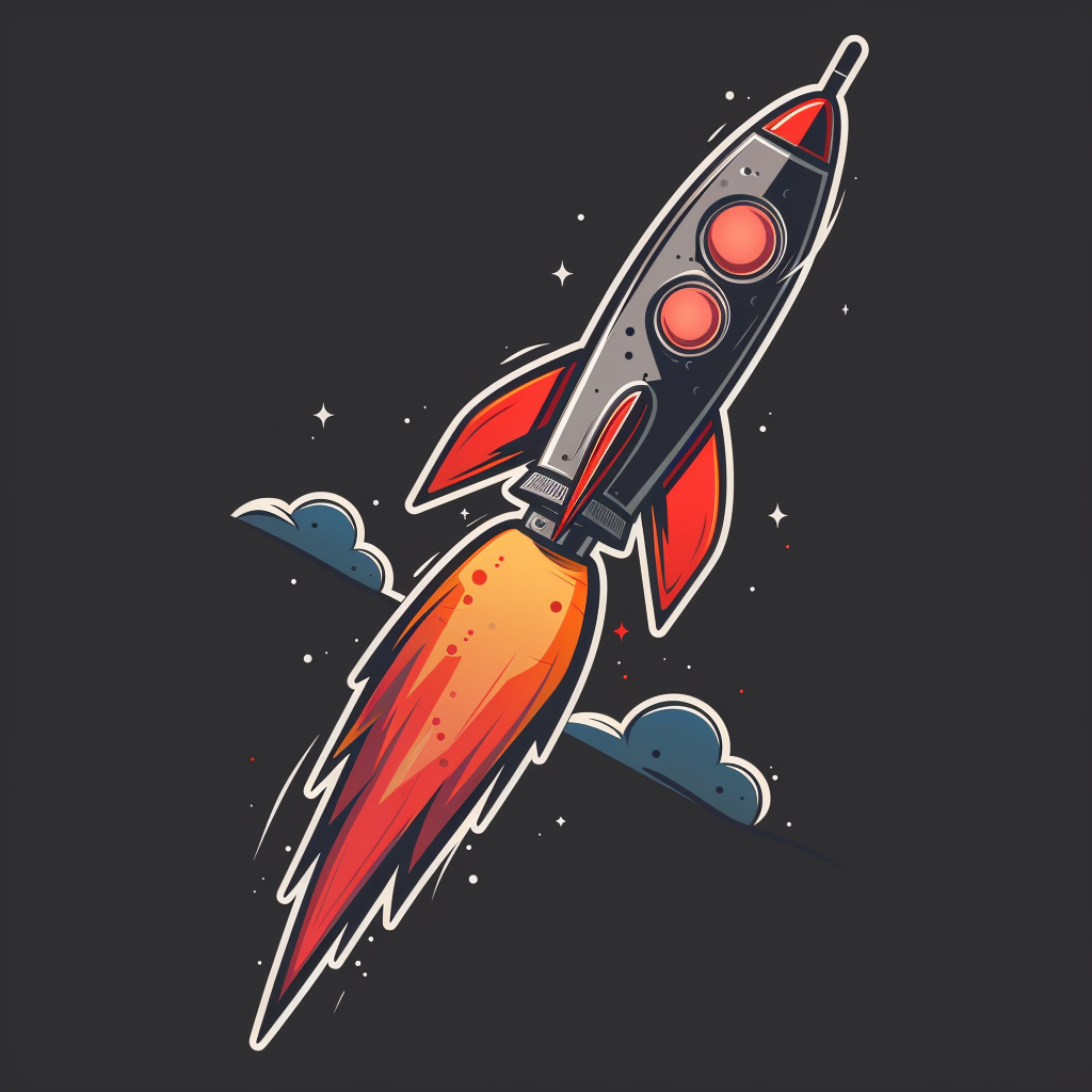 Atomic Age Spacecraft Stickers