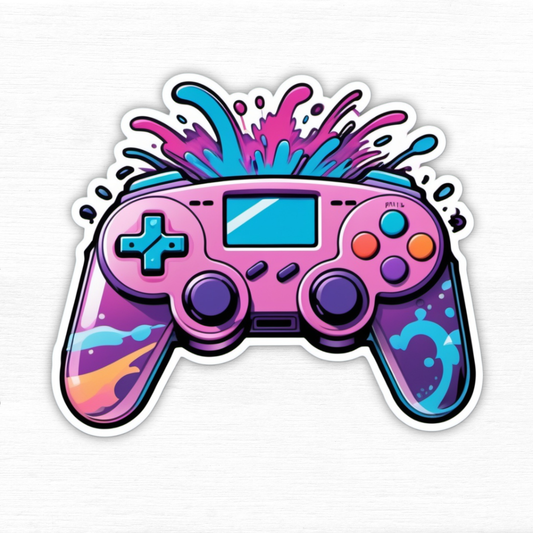 Game Time Energy Anime Controller Sticker