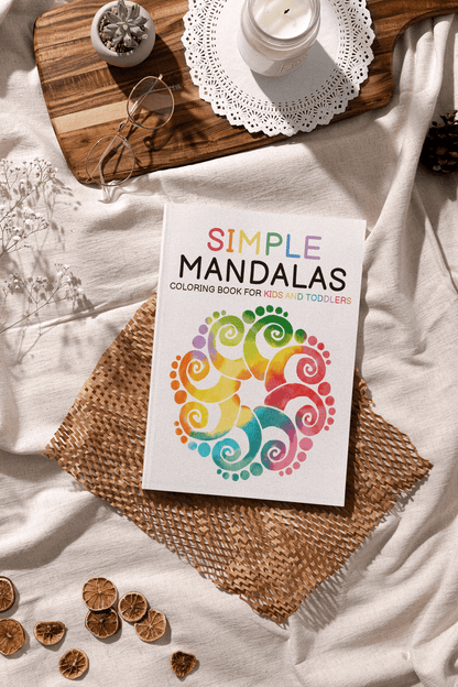 Simple Mandalas Coloring Book for Kids and Toddlers - Harris Creative Designs
