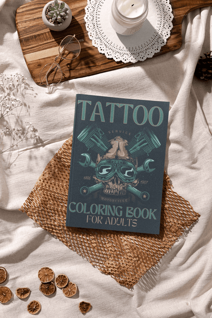 Tattoo Coloring Book for Adults - Harris Creative Designs